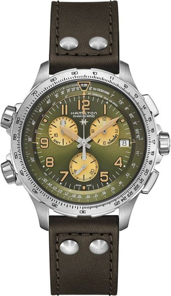 Hamilton Khaki Aviation X-Wind GMT Chrono Quartz H77932560 + 5 let záruka, pojištění a dárek ZDARMA