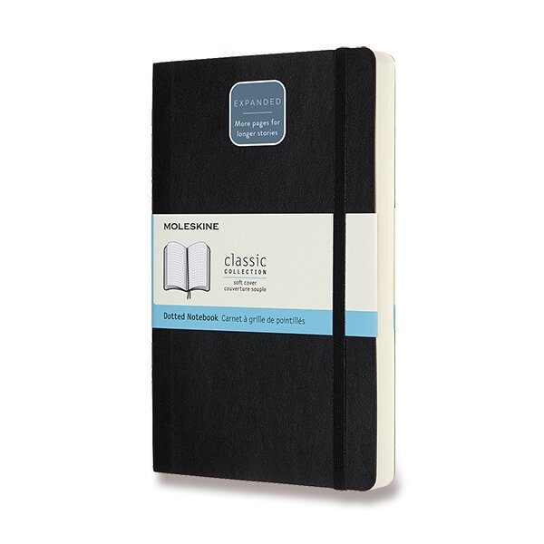 Zápisník Moleskine Expanded - měkké desky - L, tečkovaný 1331/1127471 + 5 let záruka, pojištění a dárek ZDARMA