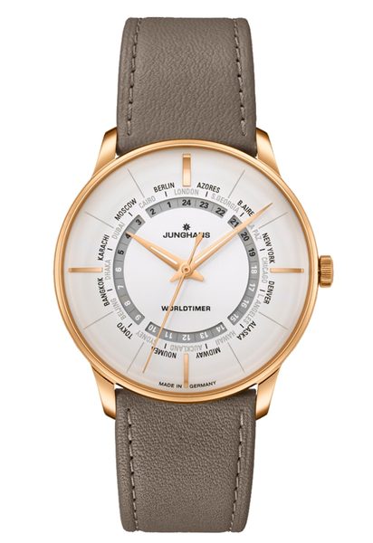 Levně Junghans Meister Worldtimer 27/5012.02 + 5 let záruka, pojištění a dárek ZDARMA