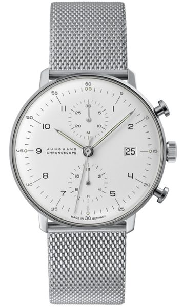 Junghans Max Bill Chronoscope 27/4003.46 + 5 let záruka, pojištění a dárek ZDARMA