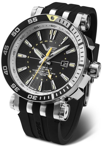 Vostok Europe Energia Rocket Automatic GMT NH34-575A718 - Bílý silikonový řemínek