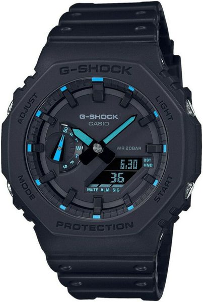 Casio G-Shock GA-2100-1A2ER Neon Accent Series + 5 let záruka, pojištění a dárek ZDARMA