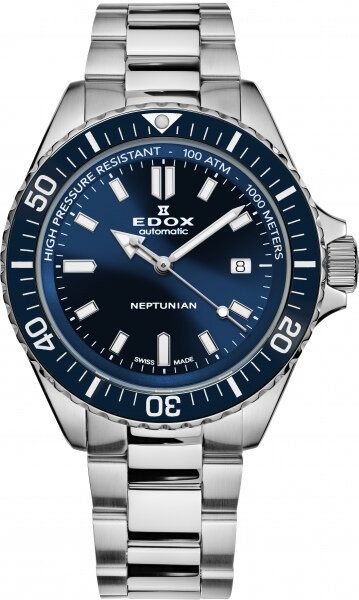 EDOX Skydiver Neptunian Automatic 80120-3BUM-BUF + 5 let záruka, pojištění a dárek ZDARMA