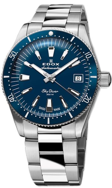 Edox Skydiver 38 Date Automatic 80131-3BUM-BUIN + 5 let záruka, pojištění a dárek ZDARMA