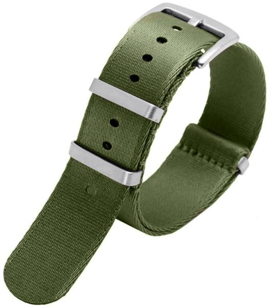 Levně Řemínek NATO Sports army zelená 22 mm - 22 mm + 5 let záruka, pojištění a dárek ZDARMA