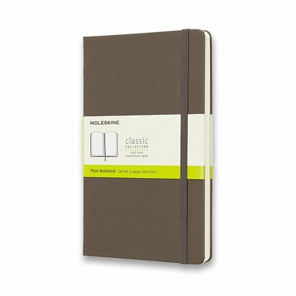 Zápisník Moleskine VÝBĚR BAREV - tvrdé desky - L, čistý 1331/11171 - Zápisník Moleskine - tvrdé desky khaki