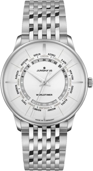 Levně Junghans Meister Worldtimer 27/3011.45 + 5 let záruka, pojištění a dárek ZDARMA