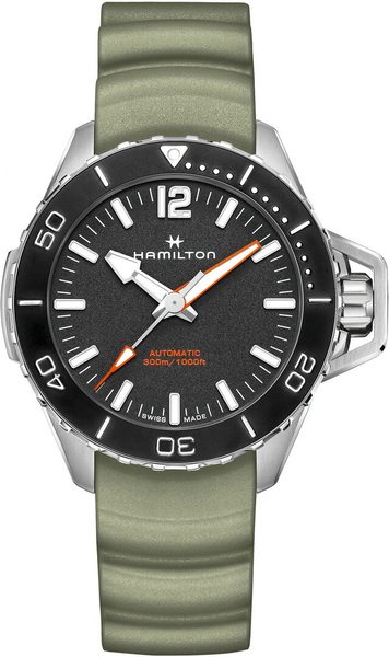 Hamilton Khaki Navy Frogman Auto H77825331 + 5 let záruka, pojištění a dárek ZDARMA