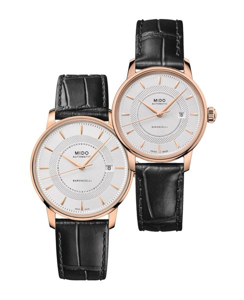 Levně SET Mido Baroncelli Signature M037.407.36.031.01 a M037.207.36.031.01 + 5 let záruka, pojištění a dárek ZDARMA