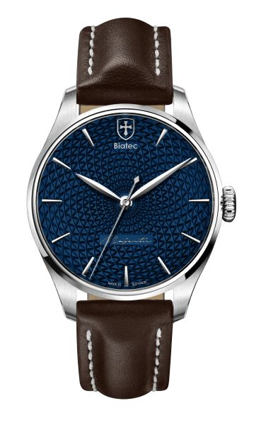 Levně Biatec Majestic 03 N - Tmavě hnědý kožený řemínek