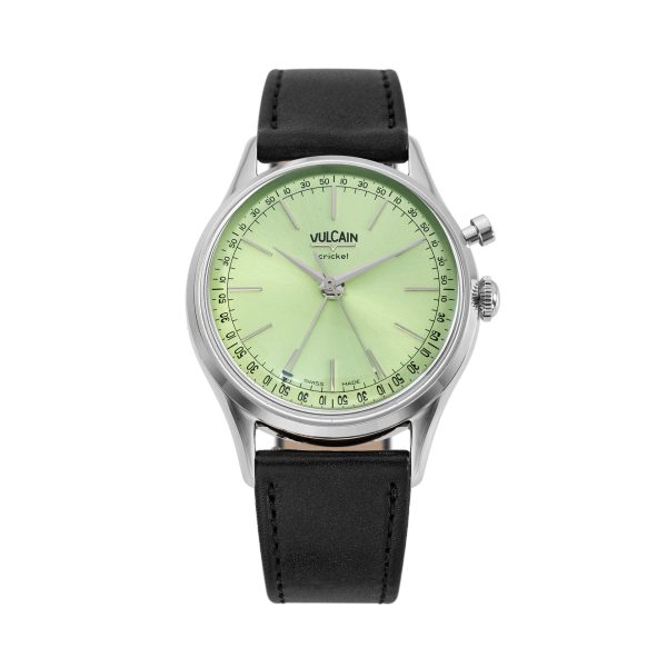 Vulcain Cricket President 39 mm - Pistachio Green - Black Plain