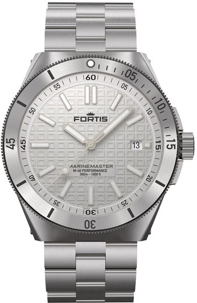 Levně Fortis Marinemaster M-40 Snow White F8120010 + 5 let záruka, pojištění a dárek ZDARMA