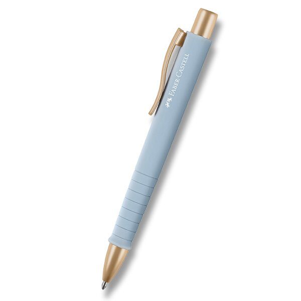 Levně Kuličkové pero Faber-Castell Poly Ball Urban Gold XB 0012/24118 - světle modrá + 5 let záruka, pojištění a dárek ZDARMA