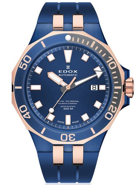 EDOX Delfin The Original Automatic 80110-357BURCA-BUIR + 5 let záruka, pojištění hodinek ZDARMA