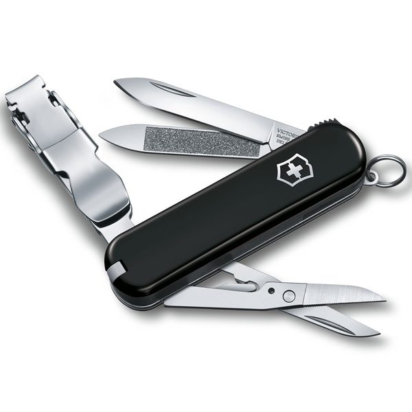 Levně Nůž Victorinox Nail Clip 580 Black + 5 let záruka, pojištění a dárek ZDARMA