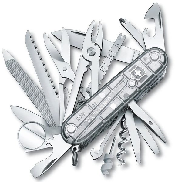 Nůž Victorinox Swiss Army Knife, SwissChamp, Silvert 1.6794.T7 + 5 let záruka, pojištění a dárek ZDARMA