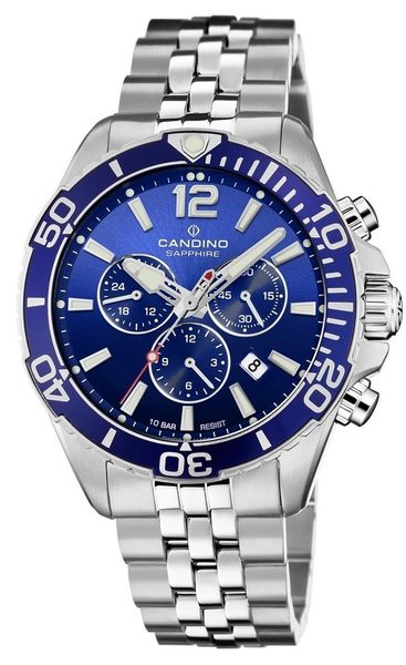 Levně Candino Gents Sport Chronos C4714/2 + 5 let záruka, pojištění a dárek ZDARMA