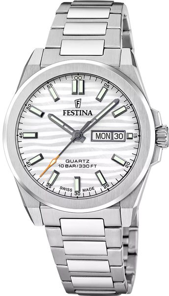 Levně Festina Swiss Made Dune Silver 20073/1