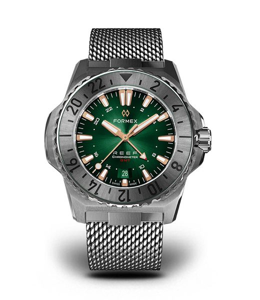 Formex Reef GMT Automatic Chronometer Green Dial with Rose Gold