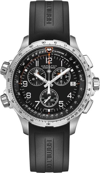 Hamilton Khaki Aviation X-Wind GMT Chrono Quartz H77912335 + 5 let záruka, pojištění a dárek ZDARMA