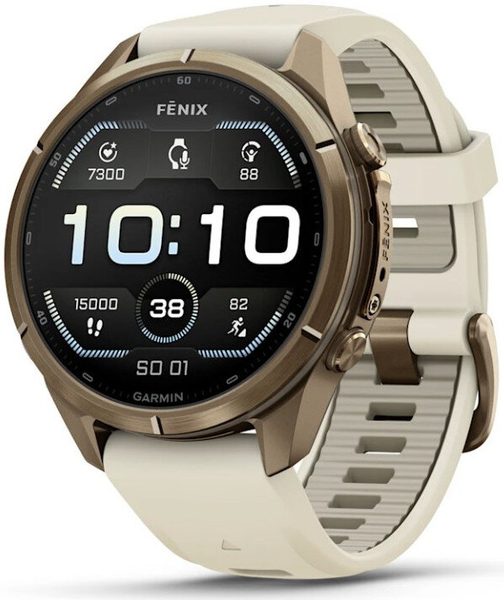 Garmin Fenix® 9 Pro - 43 mm, Gold Titanium Cream/Fog Gray 010-04335-26 + 5 let záruka a dárek ZDARMA