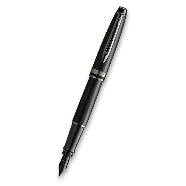 Levně Plnicí pero Waterman Expert Metallic Black RT 1507/195918 - hrot F (slabý) + 5 let záruka, pojištění a dárek ZDARMA