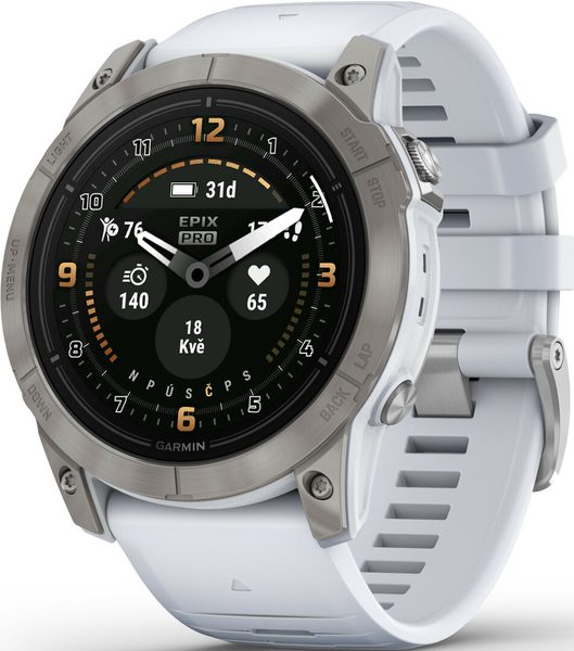 Garmin Epix™ Pro 51mm (Gen 2) Sapphire Edition Titanium / Whitestone Band - 010-02804-11