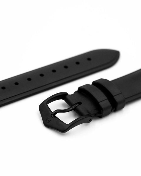 Levně Řemínek Hirsch Urbane pro Apple Watch - černý - 20 mm - L – Standardní délka (doporučujeme) - 16 mm - Černá