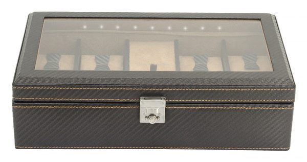 Box na hodinky Friedrich Lederwaren Carbon 32059-3
