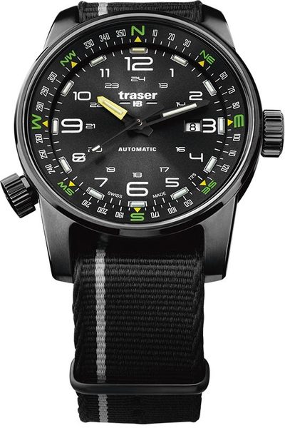 Traser P68 Pathfinder Automatic Black Nato + 5 let záruka, pojištění a dárek ZDARMA