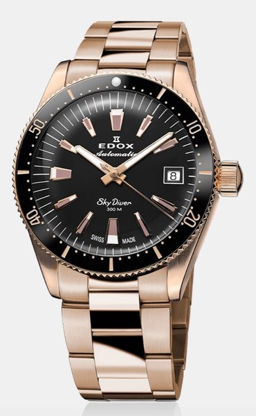Edox Skydiver 38 Date Automatic 80131-37RNM-NI + 5 let záruka a dárek ZDARMA