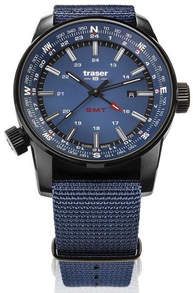 Traser P68 Pathfinder GMT Blue Nato + 5 let záruka, pojištění a dárek ZDARMA