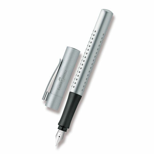 Plnicí pero Faber-Castell Grip 2011 F - výběr barev 0021/140 - stříbrné + 5 let záruka, pojištění a dárek ZDARMA