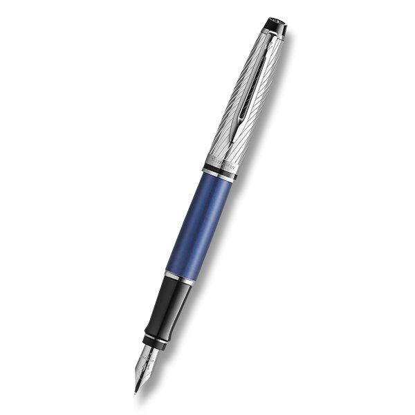 Plnicí pero Waterman Expert Deluxe Metalic Blue CT 1507/19576 - hrot M (střední) + 5 let záruka, pojištění a dárek ZDARMA