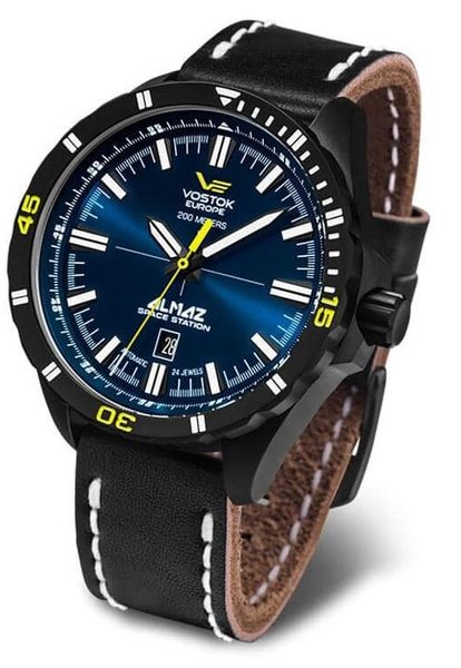 Vostok Europe Almaz Automatic Line NH35A/320C257 - Kožený řemínek + 5 let záruka, pojištění a dárek ZDARMA