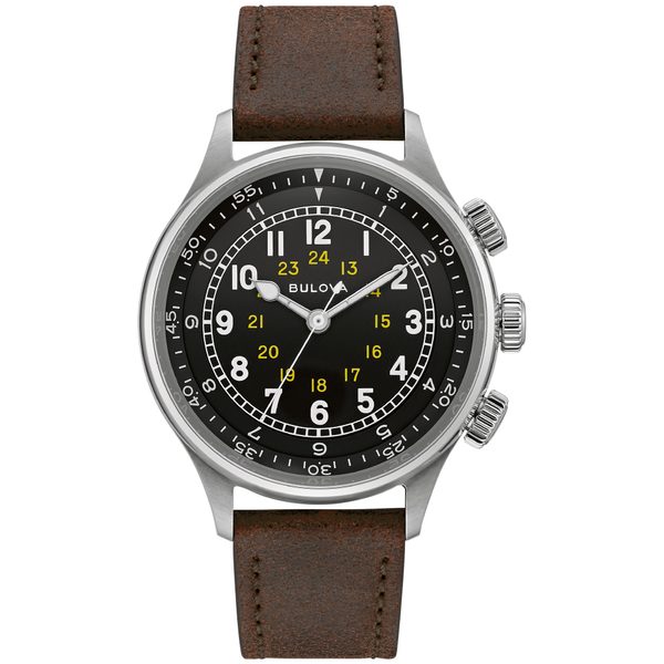 Levně Bulova A-15 Pilot Watch 96A245 + 5 let záruka, pojištění a dárek ZDARMA