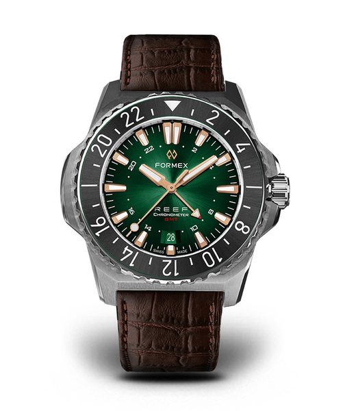 Formex Reef GMT Automatic Chronometer Green Dial with Rose Gold