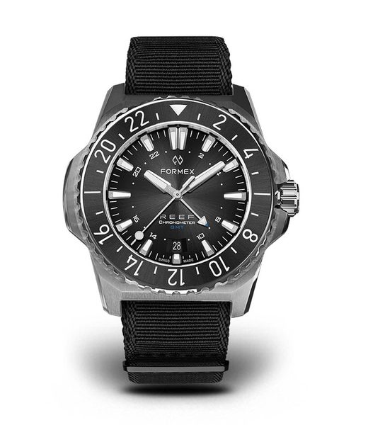 Levně Formex Reef GMT Automatic Chronometer Black Dial with Blue GMT + 5 let záruka, pojištění a dárek ZDARMA