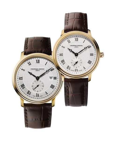 Levně SET Frederique Constant Slimline FC-245M5S5 a FC-235M1S5 + 5 let záruka, pojištění a dárek ZDARMA