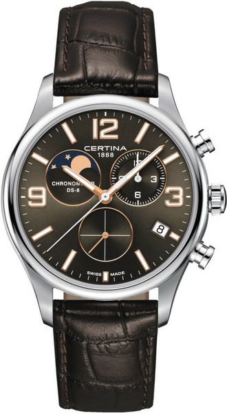 Certina DS-8 Chronograph Moon Phase C033.460.16.087.00 + 5 let záruka, pojištění a dárek ZDARMA