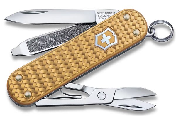 Levně Nůž Victorinox Classic Precious Alox Brass Gold 0.6221.408G