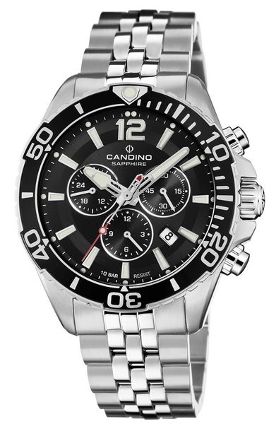 Levně Candino Gents Sport Chronos C4714/3 + 5 let záruka, pojištění a dárek ZDARMA