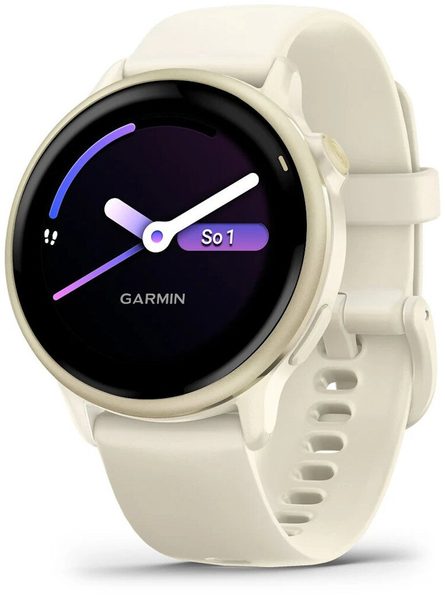 Levně Garmin vívoactive® 6 Lunar Gold / řemínek Bone 010-02985-01