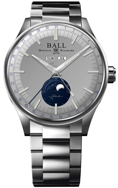 Levně Ball Engineer II Moon Calendar NM3016C-S2J-LGY + 5 let záruka, pojištění a dárek ZDARMA