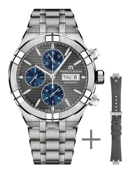 Levně Maurice Lacroix Aikon Automatic Chronograph Titanium AI6038-TT03F-330-A + 5 let záruka, pojištění a dárek ZDARMA