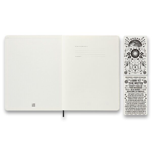 Zápisník Moleskine Uni Lorenzo Petrantoni - tvrdé desky - XL, linkovaný 1331/1919201