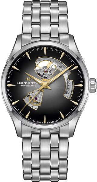 Levně Hamilton Jazzmaster Open Heart Auto 42 mm H32705180