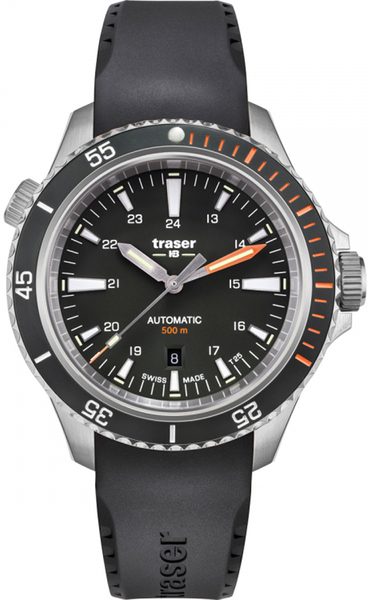 Traser P67 Diver Automatic Black černá pryž + 5 let záruka, pojištění a dárek ZDARMA