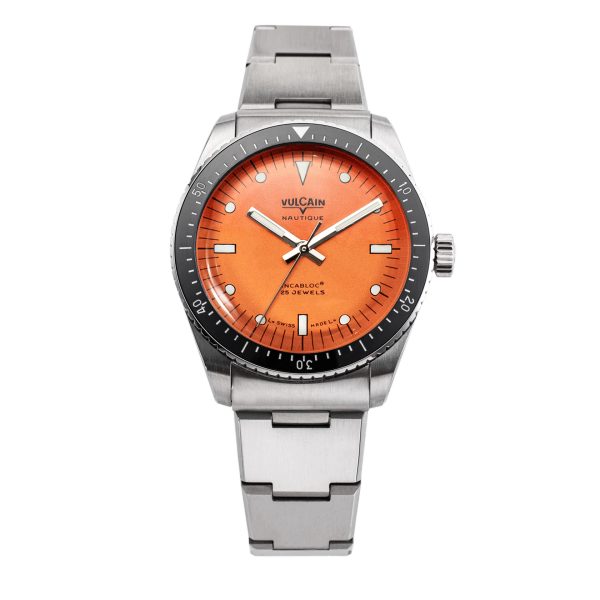 Vulcain Skindiver Nautique Orange - Steel Bracelet