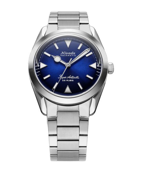 Levně Nivada Grenchen Super Antarctic Blue - Bracelet Flat Link